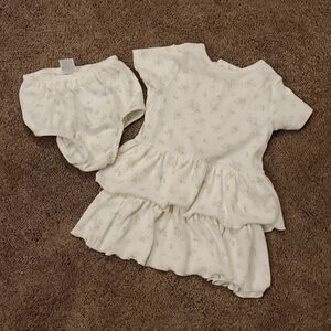 Modern Moments Ribbed Floral 2 Tier Dress Set